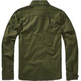 Brandit - Flanell Heren Longsleeve - Olijf - Casual