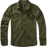 Brandit - Flanellshirt Overhemd - M - Olijfgroen