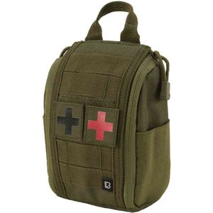Brandit - Molle First Aid Pouch - Olijfgroen - 600DEN Polyester - Universeel Bruikbaar