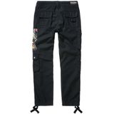 Cargobroek - Multikleur - Katoen - Slim Fit met Print en Drukknoopsluiting