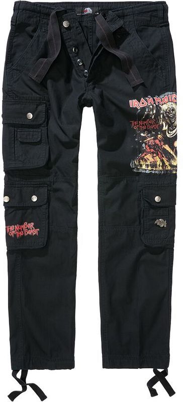 Cargobroek - Multikleur - Katoen - Slim Fit met Print en Drukknoopsluiting