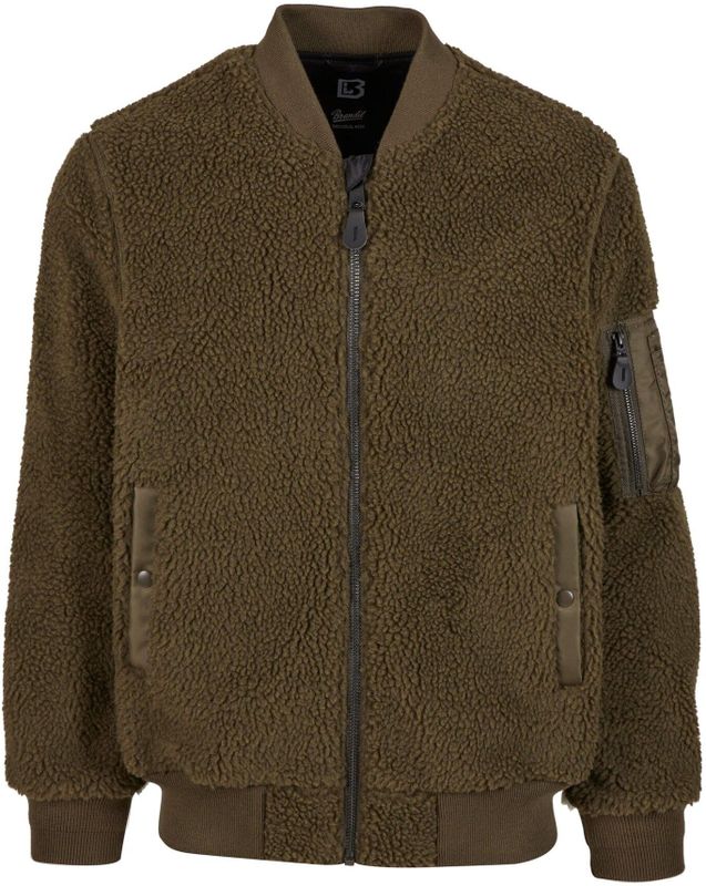 Brandit - MA1 Sherpa Fleece - Jas - Olijf - 100% Polyester