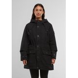 Brandit Textil GmbH Fiss Parkajas voor dames, kleur: zwart, L, Kleur: zwart