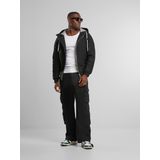 Veste - Doublure Coton - Capuche Contrastée - 2 Poches Latérales