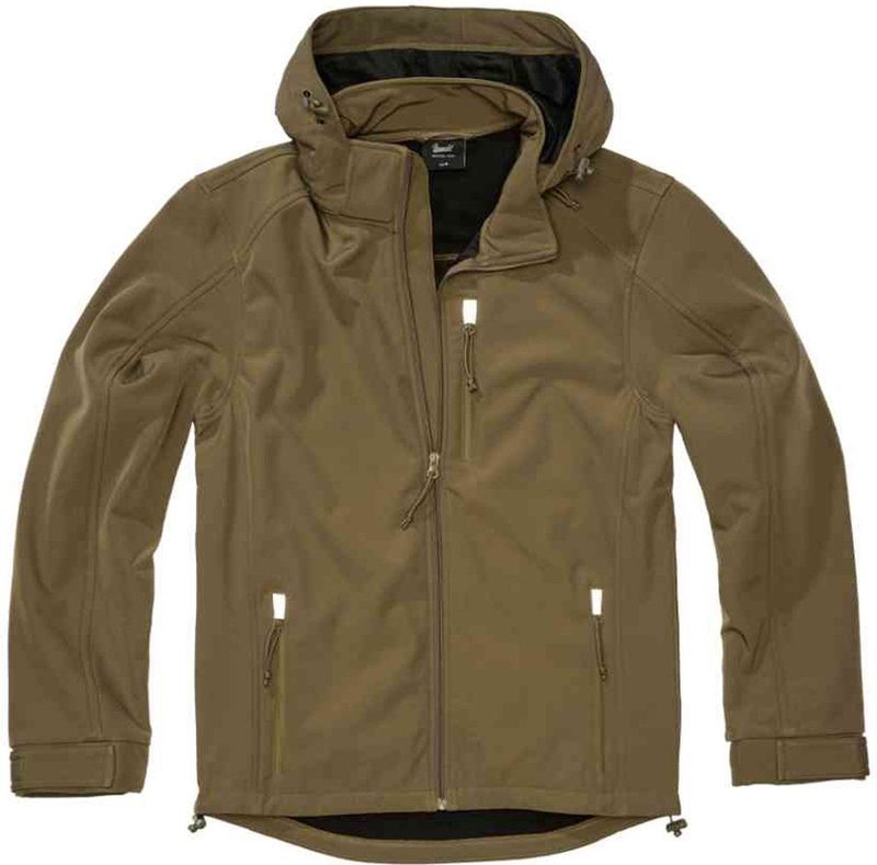 Brandit - Softshell Hurricane Jacket - Olijfgroen - Softshelljack - 3000 mm Waterkolom