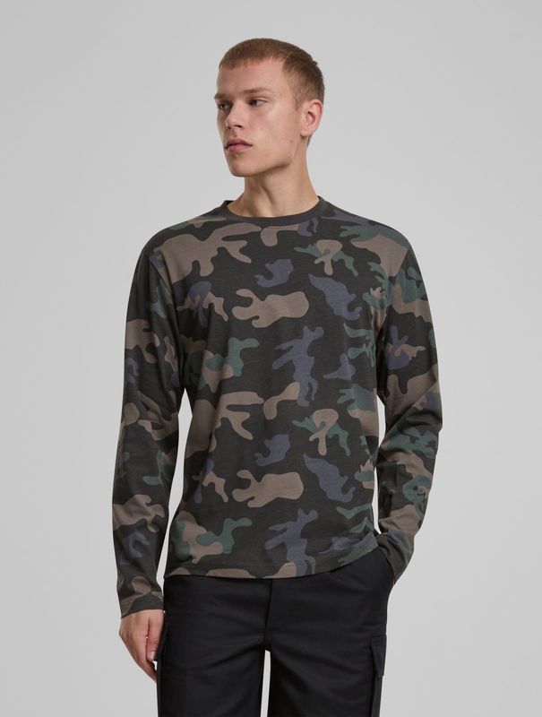 Brandit Premium shirt met lange mouwen Shirt met lange mouwen dark camo S 100% katoen Basics