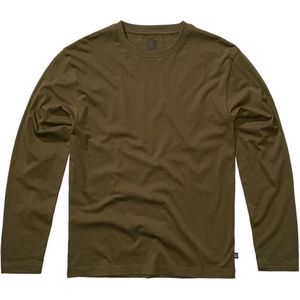Brandit - Premium Shirt - Olijf - Lange Mouwen - Katoen - Basics