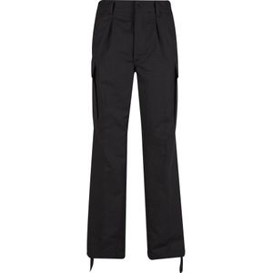 Cargobroek - Effen - Katoen - Knielengte - Regular Fit