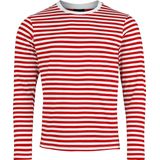 Brandit Lange Mouwen Heren Shirt met lange mouwen - rood/wit - S