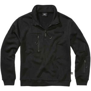 Brandit Tactical Sweat Troyer capuchontrui voor heren, zwart, S