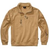 Brandit Tactical Sweat Troyer capuchontrui voor heren, camel, S