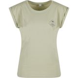 T-shirt - Effen - Katoen - Ronde Hals - Kwartmouw - Normale Pasvorm