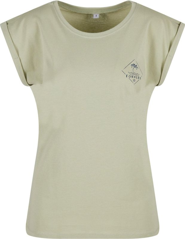 T-shirt - Effen - Katoen - Ronde Hals - Kwartmouw - Normale Pasvorm