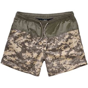 Brandit - Basic Zwemshorts - Olijfgroen - 100% Nylon - Steekzakken