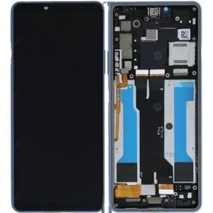 Sony LCD + Touch + Frame voor XQ-BT52 Xperia 10 III - blauw (Scherm), Onderdelen voor mobiele apparaten, Blauw