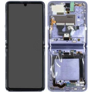 Samsung LCD + Touch + Frame geen Camera voor F700N Galaxy Z Flip - spiegelpaars, Onderdelen voor mobiele apparaten, Paars