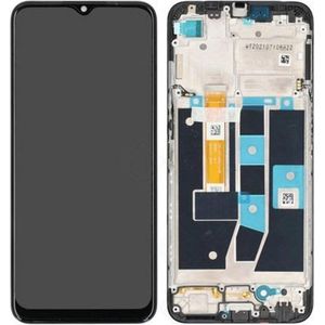 OPPO LCD + Touch + Frame voor CPH2269 Oppo A16, A16s - zwart, Andere smartphone accessoires, Zwart