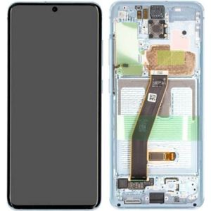 Samsung LCD + Touch + Frame geen Camera voor G985F, G986B Galaxy S20+ 5G - wolkenblauw, Onderdelen voor mobiele apparaten, Blauw