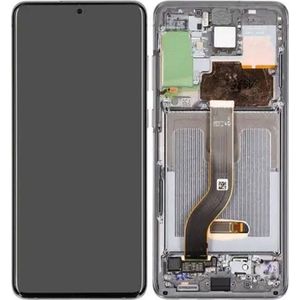 Samsung LCD + Touch + Frame geen Camera voor G985F, G986B Galaxy S20+ 5G - kosmisch grijs, Onderdelen voor mobiele apparaten, Grijs