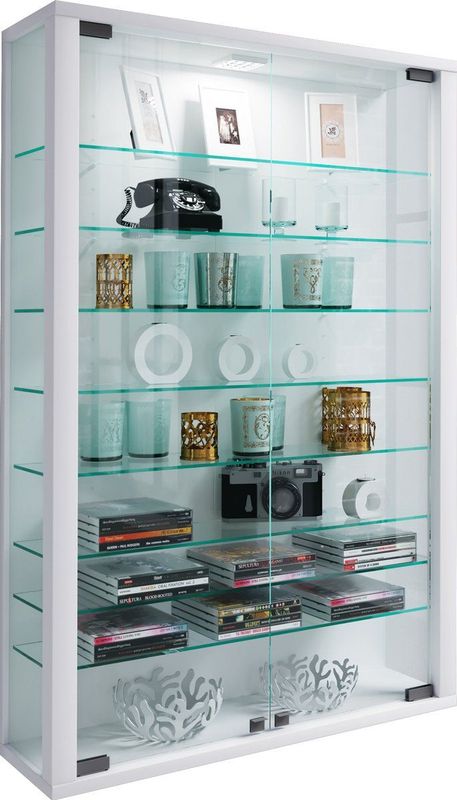 Wandvitrine ""Vitrosa Mini"" - ohne Beleuchtung weiß