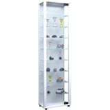 Vitrine  ¦ weiß ¦ Maße (cm): B: 33 H: 113 Schränke > Vitrinen - Sconto