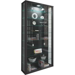 VCM Wandregal "VCM Glasvitrine hängend  Vitrine Glas mit ESG-Sicherheitsglas  Maße: H. 114 x B. 59 x T. 18 cm  Hängevitrine Glas  Modern und platzsparend  Glas Vitrinenschrank - Vitrosa Maxi"