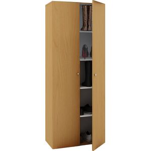 VCM XL Houten Grote Schoenenkast Schoenenkast Schoenrek Groot Vandol 5 Compartimenten XL Houten Grote Schoenenkast Schoenenkast Schoenrek Groot Vandol 5 Compartimenten