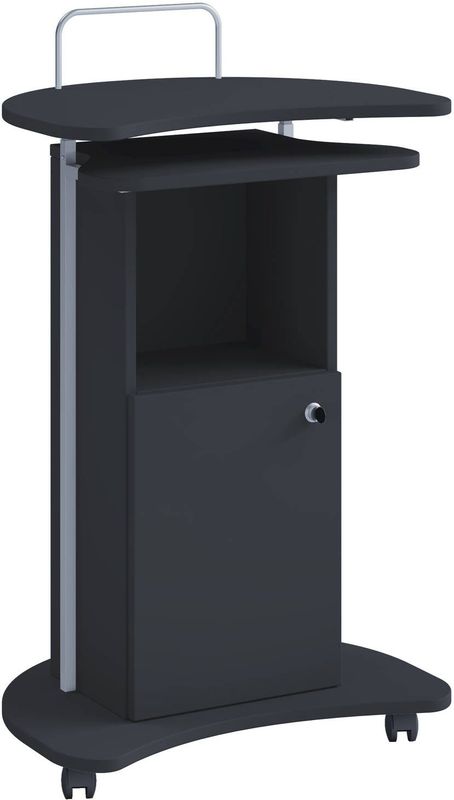 Stehpult ""Komil"" höhenverstellbar Schwarz