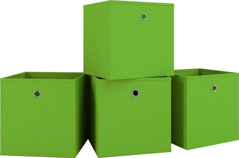 4er-Set Faltbox Klappbox ""Boxas"" - ohne Deckel Rot