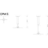 VCM my media Beamer-Deckenhalterung CPM S silber