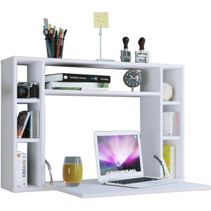 VCM Houten hangend inklapbaar bureau wandbureau computer bureau la Wandila Houten hangend inklapbaar bureau wandbureau computer bureau la Wandila