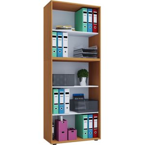 VCM Houten kantoorstandaard plank boeken archiefplank boekenkast Lona 5f Houten kantoorstandaard plank boeken archiefplank boekenkast Lona 5f