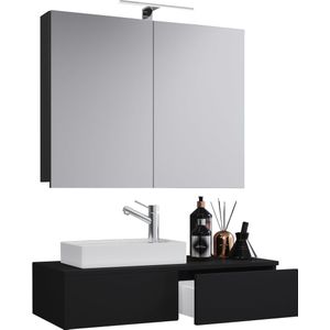 VCM 3-delige badkamermeubelset gastentoilet gastentoilet wastafel klein smal Gudas SC 3-delige badkamermeubelset gastentoilet gastentoilet wastafel klein smal Gudas SC