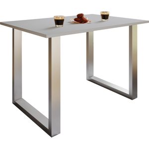 VCM Premium Houten Eettafel Keukentafel Eettafel Xona U Zilver Premium Houten Eettafel Keukentafel Eettafel Xona U Zilver