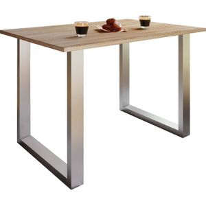 VCM Premium Houten Eettafel Keukentafel Eettafel Xona U Zilver Premium Houten Eettafel Keukentafel Eettafel Xona U Zilver