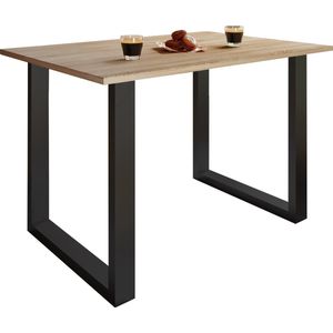 VCM Premium Houten Eettafel Keukentafel Eettafel Xona U Zwart Premium Houten Eettafel Keukentafel Eettafel Xona U Zwart