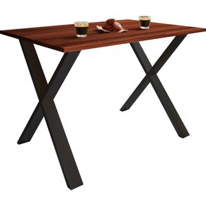 VCM Premium houten eettafel keukentafel eettafel Xona X zwart Premium houten eettafel keukentafel eettafel Xona X zwart