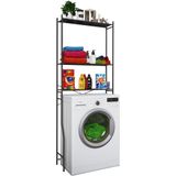 VCM metalen opbouwkast Wasmachine opbouwkast Wasmachinekast Tubas M (zwart) - 4051814405143