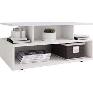 Esila salontafel 4 planken wit.