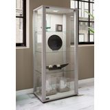Standvitrine ""Kavisa M"" Silber