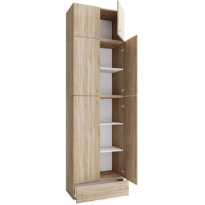 VCM - Lona - Schoenenkast - Hout - Zwart - Met Lade