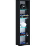 VCM Holz CD DVD Regal  Bücherregal  Aufbewahrung  Maße H. 77 x B. 21 x T. 14 cm  Standregal - Rasato L