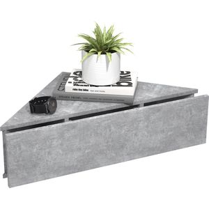 UsalS nachtkastje wandmontage hoek 1 lade beton decor.