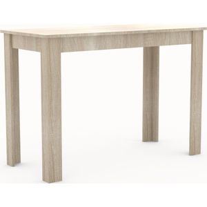 VCM Houten Eettafel Keukentafel Esal 110 x 50 cm (Sonoma Eik) - bruin Vervaardigd hout 4051814419515