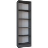 VCM Holz Aufbewahrung Stand Regal Bücherregal Deko Bücher Standregal Dilos XL 5-fach