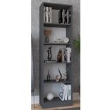 VCM Holz Aufbewahrung Stand Regal Bücherregal Deko Bücher Standregal Dilos XL 5-fach