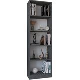 VCM Holz Aufbewahrung Stand Regal Bücherregal Deko Bücher Standregal Dilos XL 5-fach