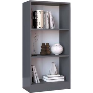 VCM Houten Opbergrek Boekenkast Decoratieve Boekenrek Dilos M 3-voudig Houten Opbergrek Boekenkast Decoratieve Boekenrek Dilos M 3-voudig