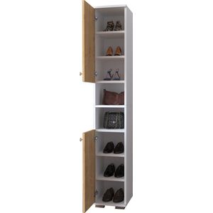 VCM Houten smalle schoenenkast Schoenenkast gangmeubel Gados M Houten smalle schoenenkast Schoenenkast gangmeubel Gados M