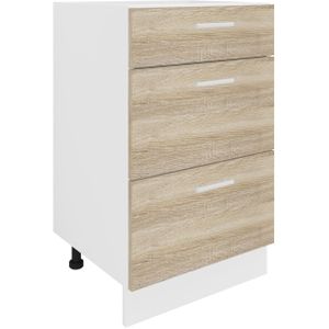 VCM - Esilo - Keukenkast - Wit - Hout - Breedte 50 cm
